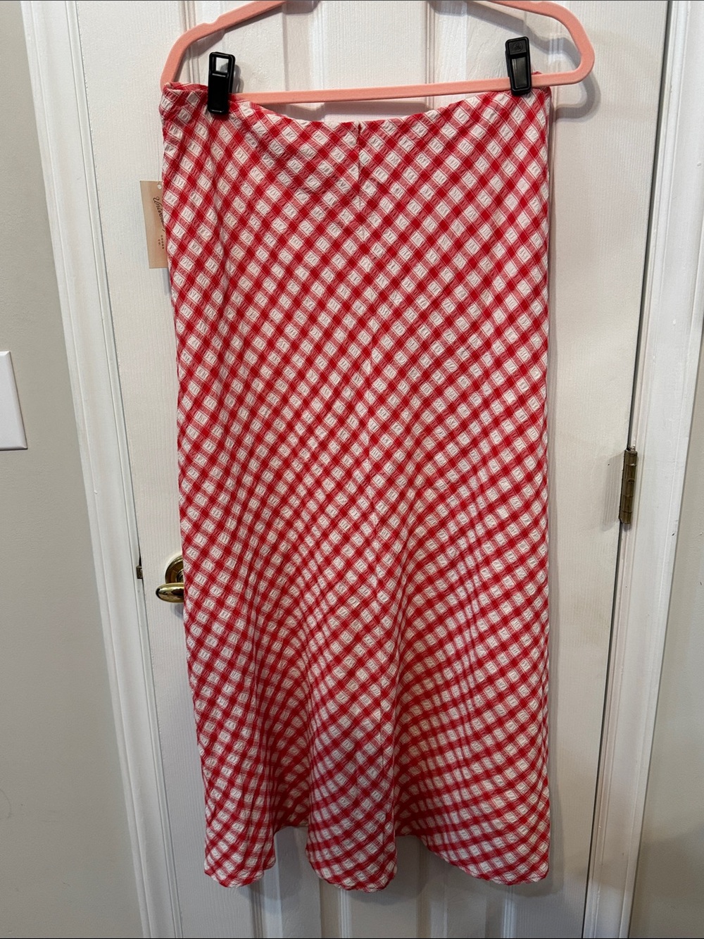 Universal Thread Red and White Gingham Maxi Skirt - Picture 5 of 5